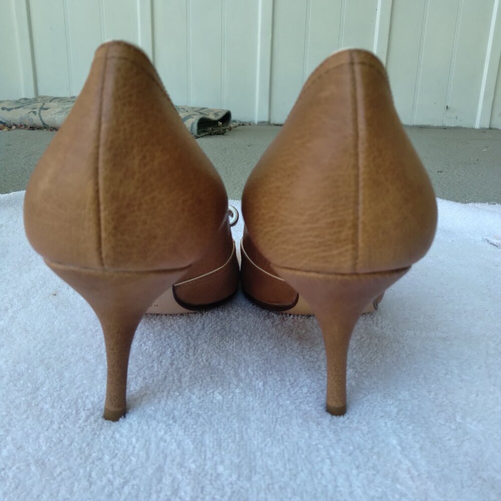 Valentino Beige & White Pumps Size 39 - Picture 4 of 7